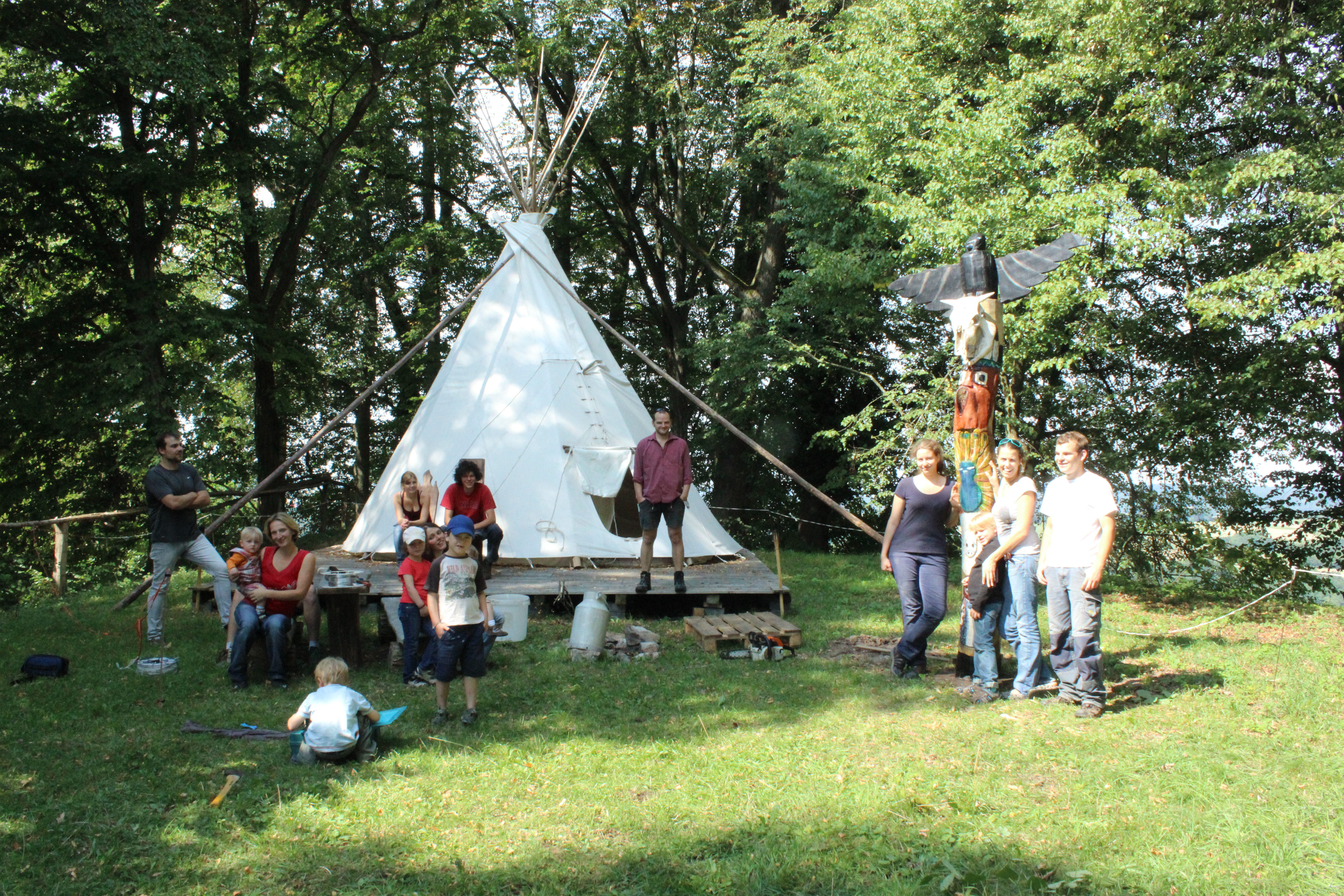 Tannenburger Burgwall Tipi